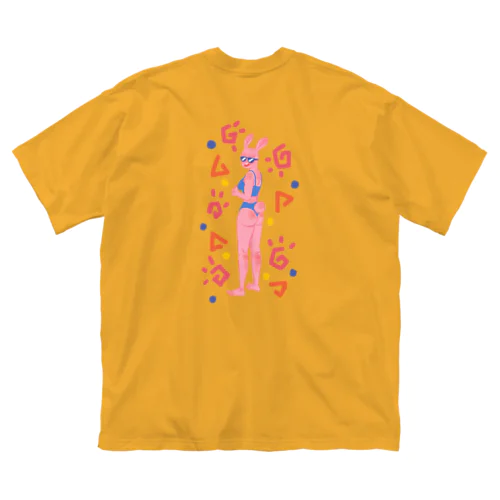 夏満喫!!日焼け兎☀️ ビッグシルエットTシャツ