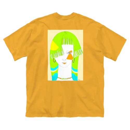 Green ビッグシルエットTシャツ