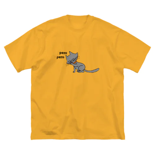 ペロ猫 ビッグシルエットTシャツ