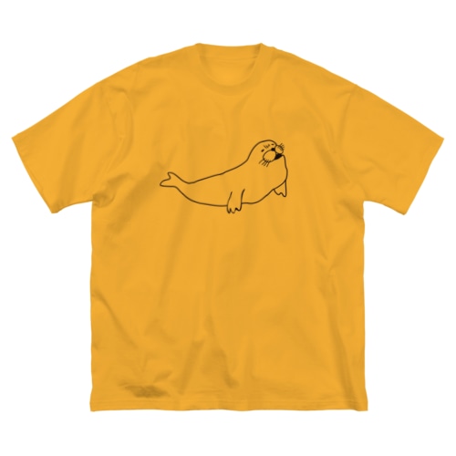 あざらしのひと（黒） Big T-Shirt