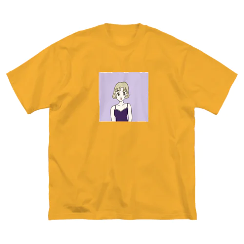 Ms. Blonde Short Hair Big T-Shirt