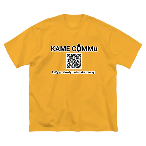 KAME COMMu シンプルロゴ&QR ビッグシルエットTシャツ