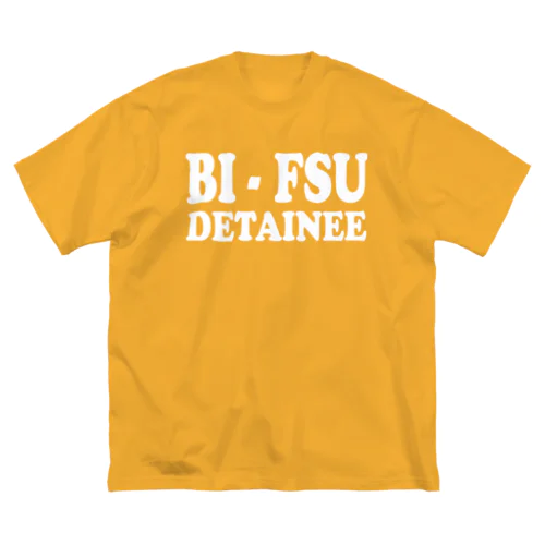 BI-FSU DETAINEE 白ロゴ ビッグシルエットTシャツ