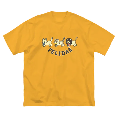 felidae!（ネコ科！） ビッグシルエットTシャツ