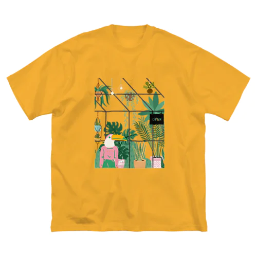 南国の観葉植物店 ビッグシルエットTシャツ
