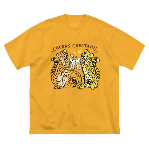 Cheers Cheetah黒文字 Big T-Shirt