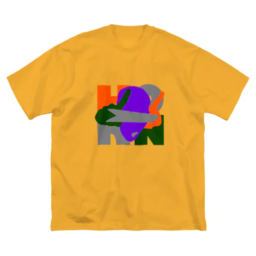 HORN(PurplE) ビッグシルエットTシャツ