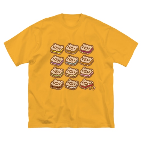 【各20点限定】いたずらぐまのグル〜ミ〜(15/12cookies)  Big T-Shirt