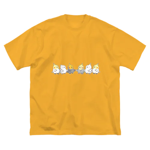 オカメインコのサルエルチーム ビッグシルエットTシャツ