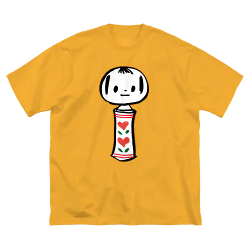 めんこいこけし/一本 ビッグシルエットTシャツ