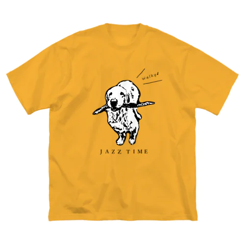 JAZZ聞きながらお散歩 ビッグシルエットTシャツ