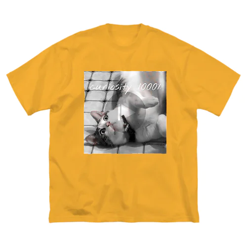 【1000％シリーズ　curiosity cat】 Big T-Shirt