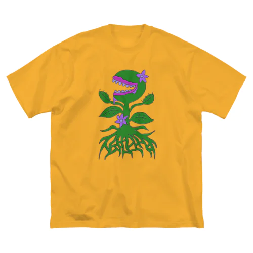 食虫植物 ビッグシルエットTシャツ