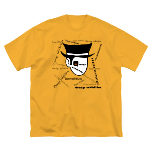 Orange exhibition ビッグシルエットTシャツ