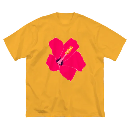 フラワーデザイン「赤いハイビスカス」 Big T-Shirt