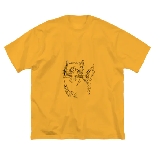 猫のTシャツ ビッグシルエットTシャツ