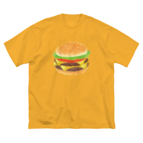 ハンバーガー ビッグシルエットTシャツ