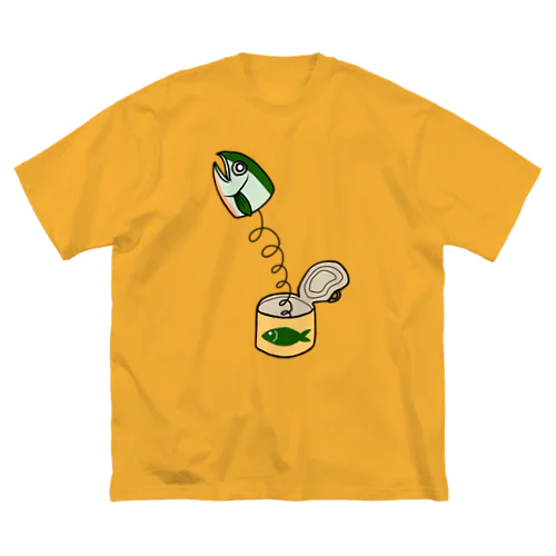 びっくり鯖缶 ビッグシルエットTシャツ