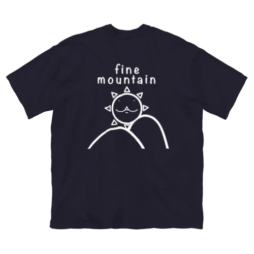 fine mountain outdoor 白ヌキ Big T-Shirt