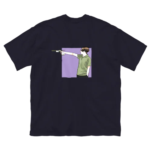 pistol(green) ビッグシルエットTシャツ