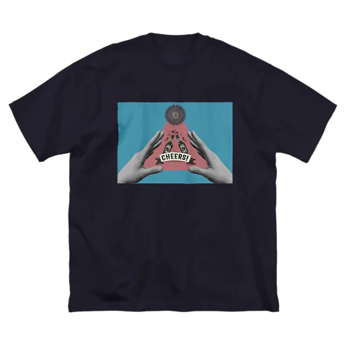 cheers (青) ビッグシルエットTシャツ