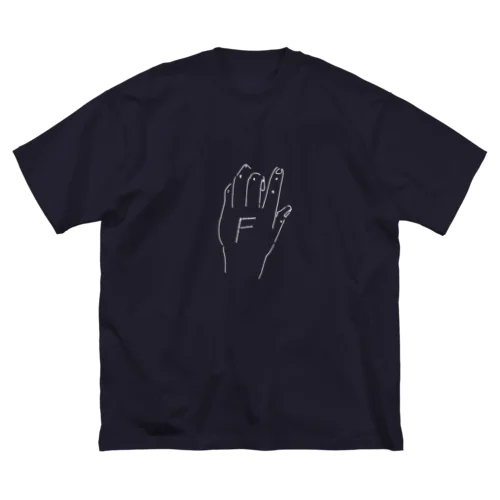 Fの手 ビッグシルエットTシャツ