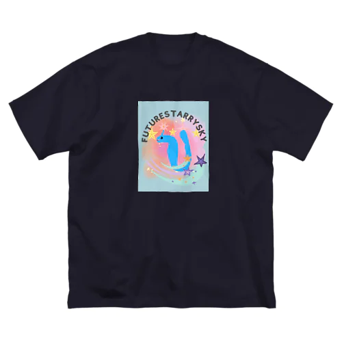 青いドラゴン🐉 ビッグシルエットTシャツ