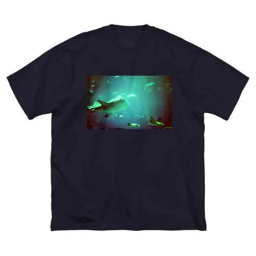 aquarium_blue  ビッグシルエットTシャツ