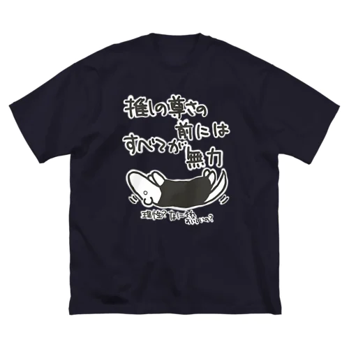 推しの前には無力【ミナミコアリクイ】 ビッグシルエットTシャツ