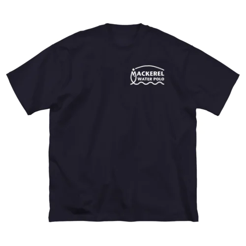 MACKEREL（ホワイト）片面プリント ビッグシルエットTシャツ