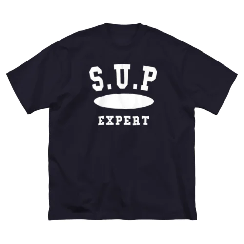 カレッジ風（SUP）_濃い色用 ビッグシルエットTシャツ