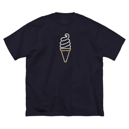 ソフトクリーム（color） ビッグシルエットTシャツ