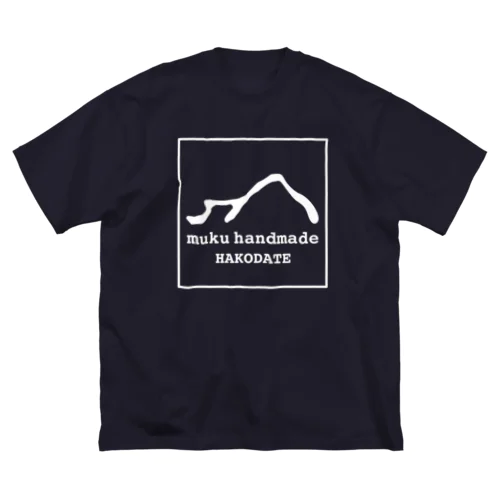 muku handmade Logo White ビッグシルエットTシャツ