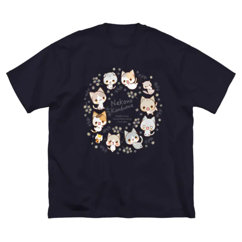 らくがき風-2019-ミモザ ビッグシルエットTシャツ