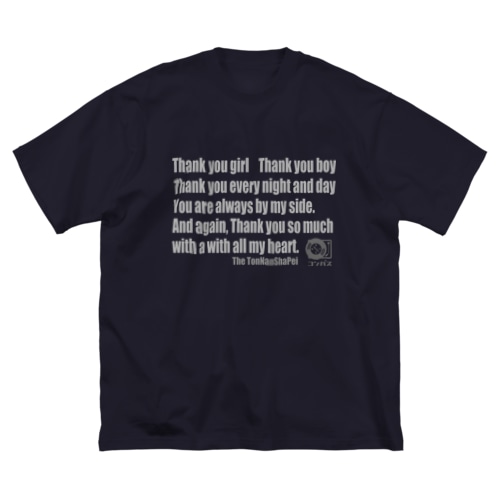 Thank you Girl（英詞）復刻版 Big T-Shirt