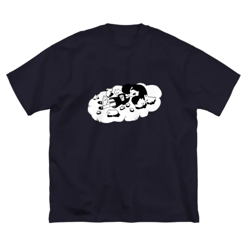 おやすみふわんちゃん ビッグシルエットTシャツ