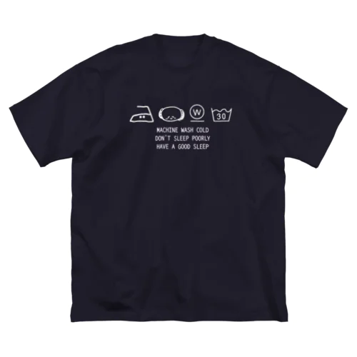 洗濯表示まくらちゃん ビッグシルエットTシャツ