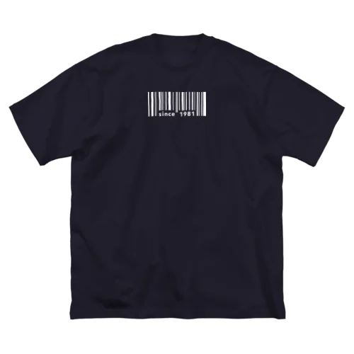 バーコード_since1981 ビッグシルエットTシャツ