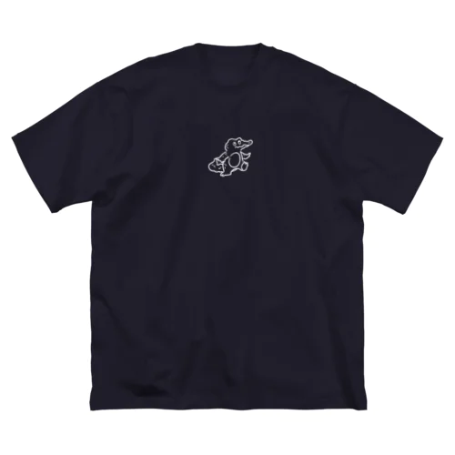 ワニ（白） ビッグシルエットTシャツ