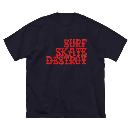 Surf Skate Destroy ビッグシルエットTシャツ