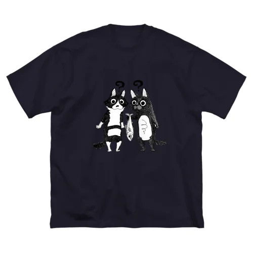 イエネコな２匹 ビッグシルエットTシャツ