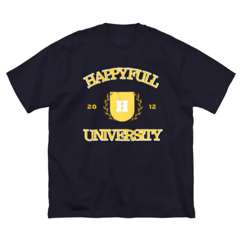 HAPPYFULL UNIVERSITY ビッグシルエットTシャツ