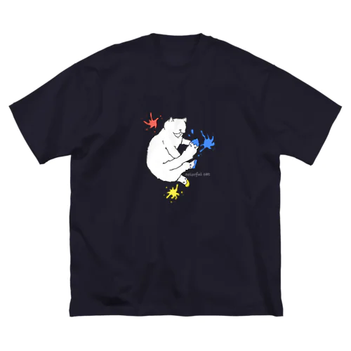 カラフルキャット。 ビッグシルエットTシャツ