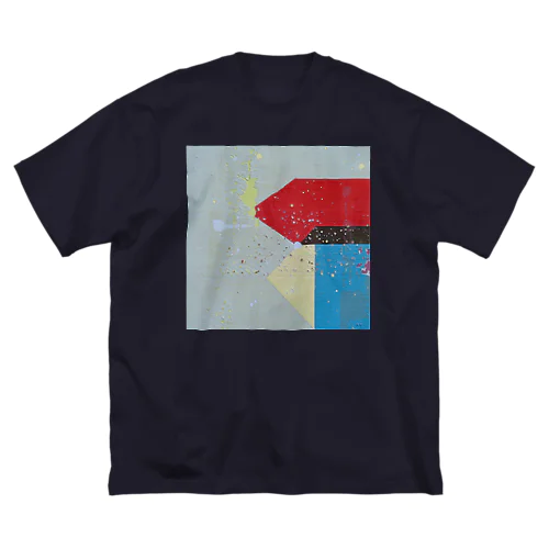 'in between blues' - left ビッグシルエットTシャツ