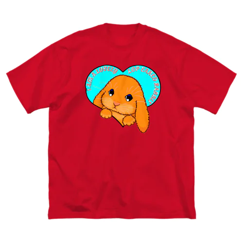 Lop eared rabbit(ロップイヤーラビット) 英語バージョン ビッグシルエットTシャツ