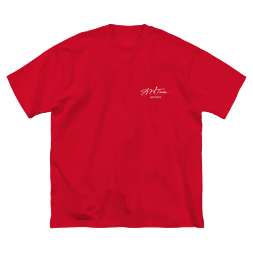 「赤のアラビアータと黒のイカスミ」 ビッグシルエットTシャツ