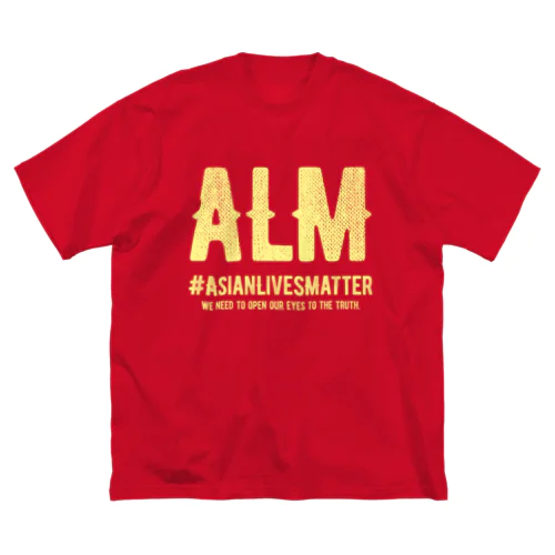 Asian Lives Matter。 黄 ビッグシルエットTシャツ