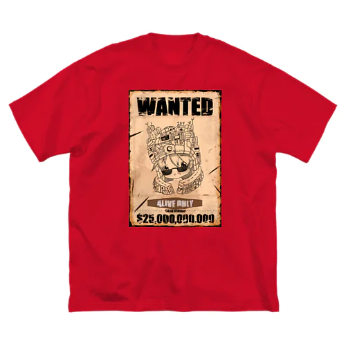 WANTED ビッグシルエットTシャツ