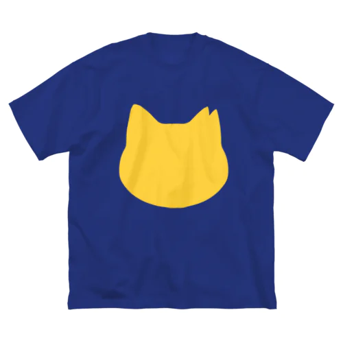 さくら猫シルエット/イエロー ビッグシルエットTシャツ