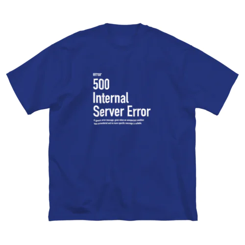 500 Internal Server Error 루즈핏 티셔츠